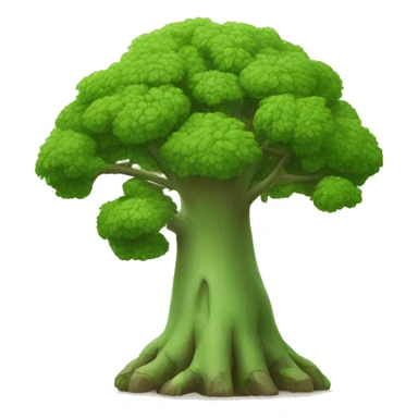 a triagle green with a baobab inside  sticker