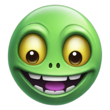 Happy alien sticker