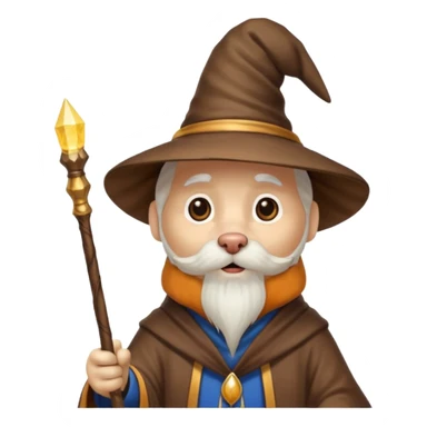 Dog wizard sticker