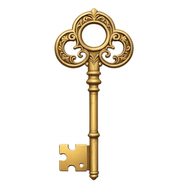 I would like an old gold key, like a magic key to a secret door sticker