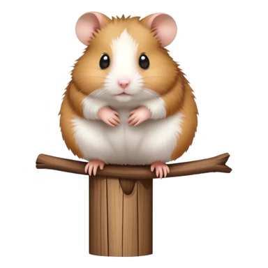 Hamster on the pole sticker