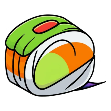 iridescent sushi sticker