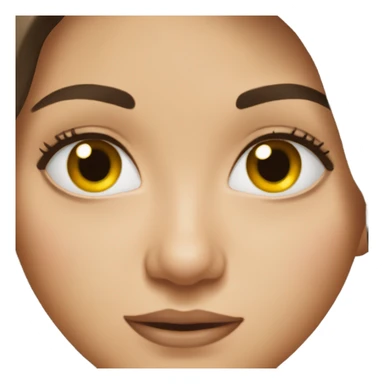 Brunette with hazel eyes sticker