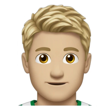 Cross eyed odegaard sticker