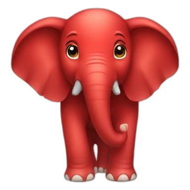 red elephant sticker