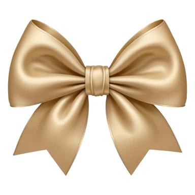Beige bow sticker