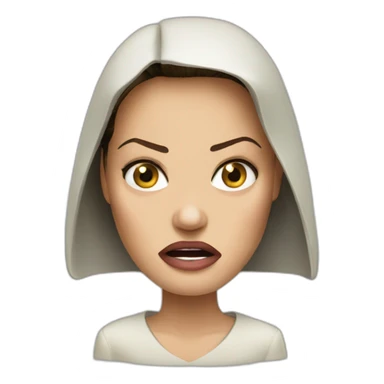 Angry Angelina Jolie sticker