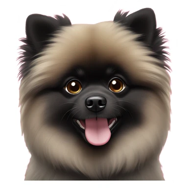 black pomeranian sticker