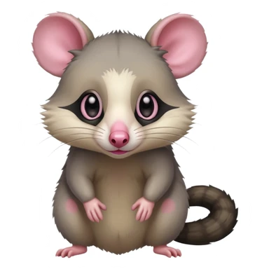opossum, full body sticker