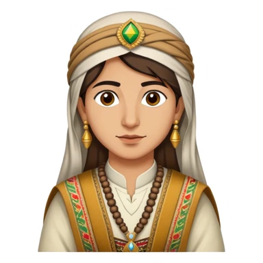 Kurdish person in traditional clothing sticker