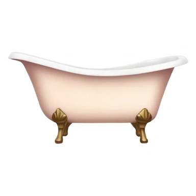 Vintage bathtub with rose petals  sticker