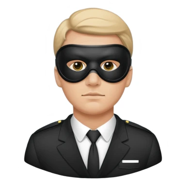bodyguard wearing eye mask sticker