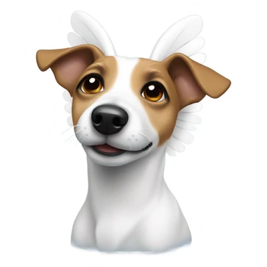 Jack Russel angel sticker