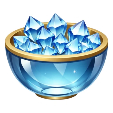 a bowl of blinged crystal sticker