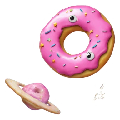 Donuts in outer space  sticker