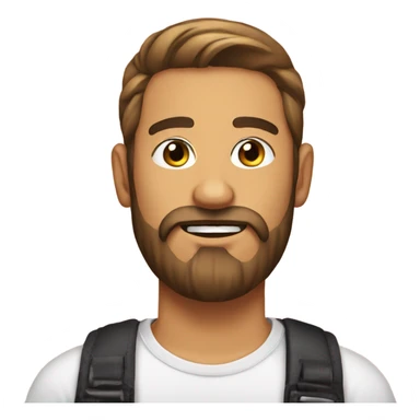 Beard male get nail extensions  sticker