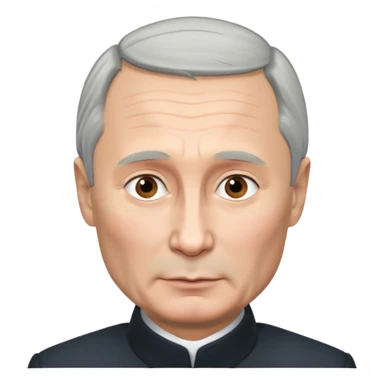 Vladimir putin with gray hair  sticker