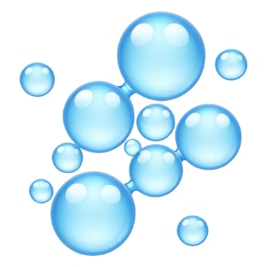 trail of bubles no faces sticker