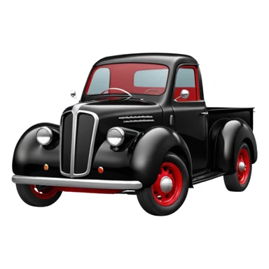 Darth Vader driving a 1951 Jowett Bradford pickup hot rod concept  sticker