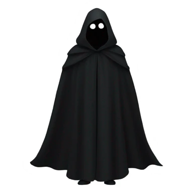 illuminati shadow figure in black cloak sticker