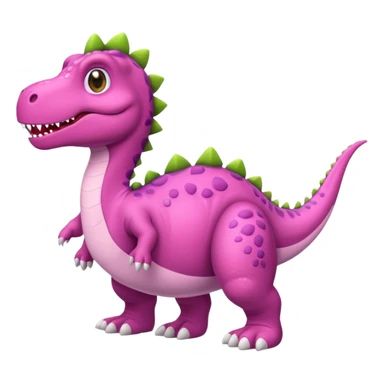 Dinosaurio con pantuflas rosas sticker