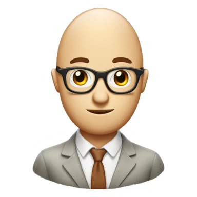 Nerd that looks like an egg with a big forehead sticker