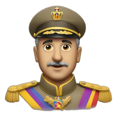 Francisco franco in a pride sticker