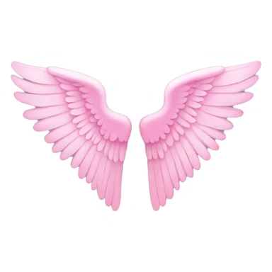 Pink Angel wings sticker
