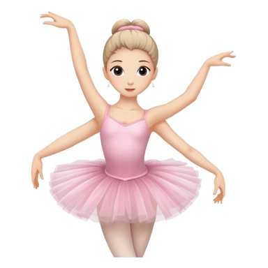 ballerina dancer in ballet pose sticker