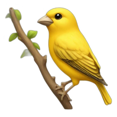 canary bird sticker