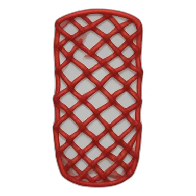 red fishnet sticker