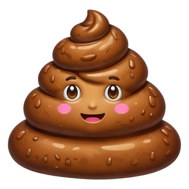 A brown wet poop💩 sticker