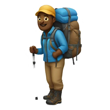 Hiker sticker