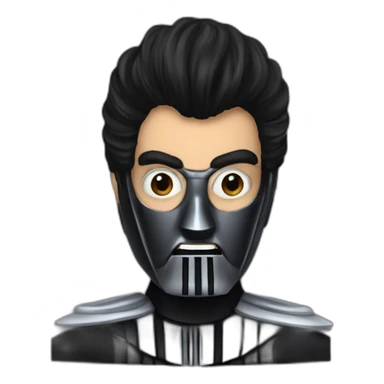 Darth Vader pompadour sticker