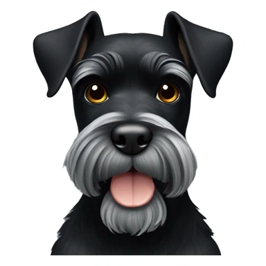 Black schnauzer  sticker