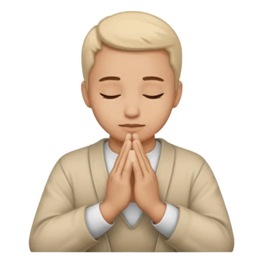  hands clasped prayer sticker