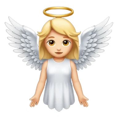 Créé un emojis d'un ange  avec des ailes de demon noir sticker