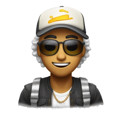 Creame un emojie persona con gorra dibujo w que se llame westcol sticker