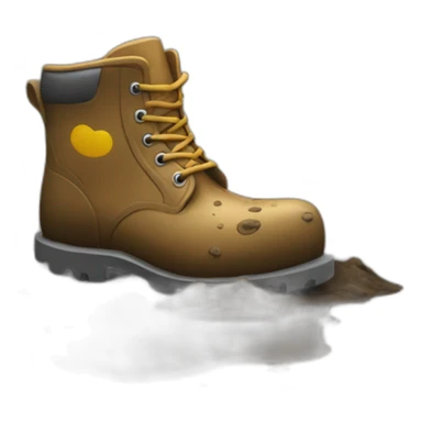 muddy boot in mud sticker