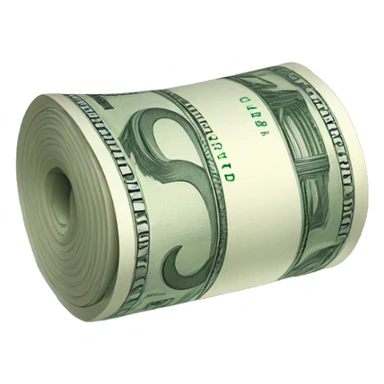  rolled banknote euro sticker