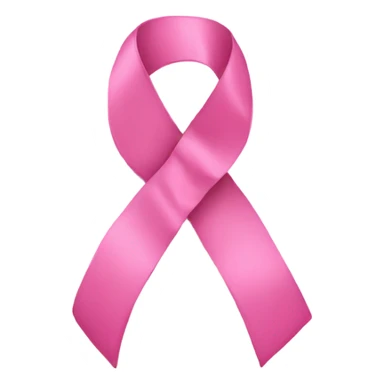 A pink ribbon sticker