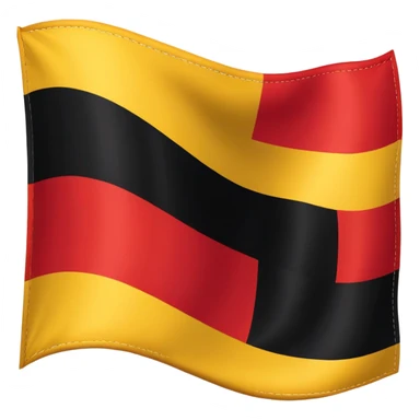 Belgian flag with black, yellow, and red vertical stripes sticker