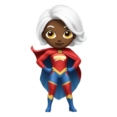 white skin superwoman sticker