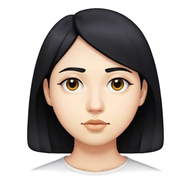 Triangle with black hair sticker