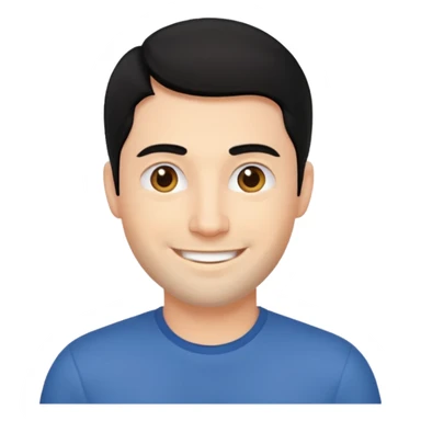 beyaz tenli siyah saçlı 35 yaş erkek sticker