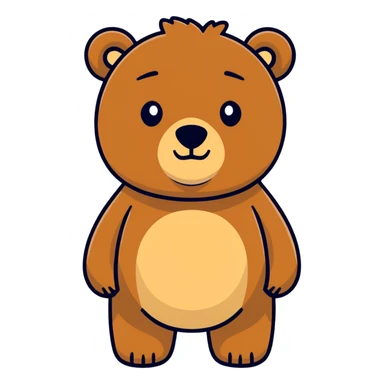Grizzly bear sticker