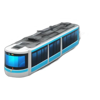 Modern tramway with led and screen sticker