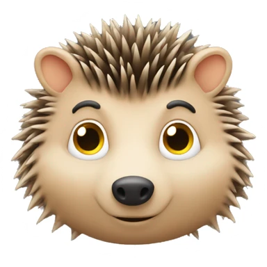 the hedgehog is learning sticker