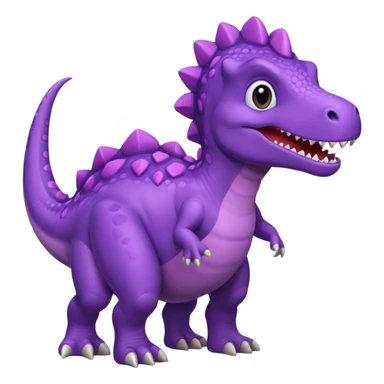 purple dino sticker