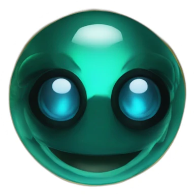 Aquamarine reptiloid in black suite with laser eyes on the golden coin in background sticker